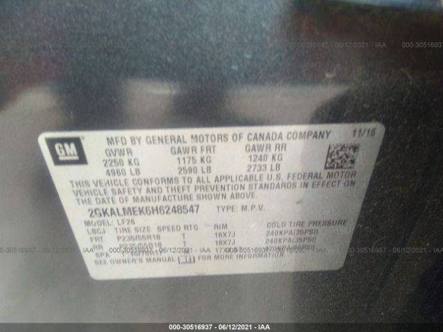 Photo 8 VIN: 2GKALMEK6H6248547 - GMC TERRAIN 