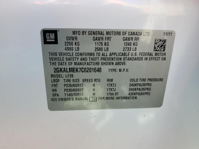 Photo 12 VIN: 2GKALMEK7C6201648 - GMC TERRAIN 