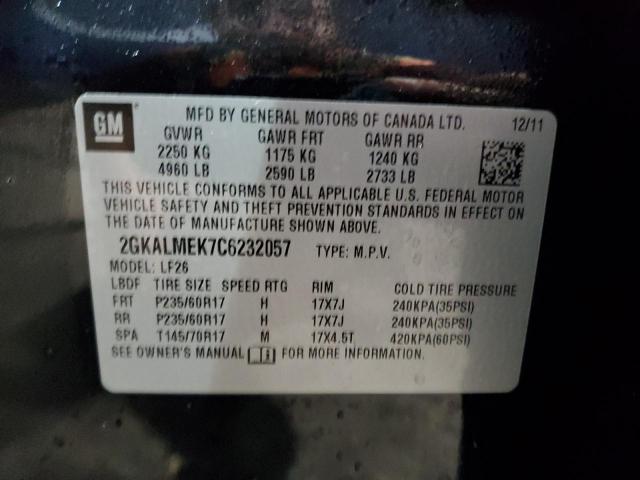 Photo 12 VIN: 2GKALMEK7C6232057 - GMC TERRAIN SL 