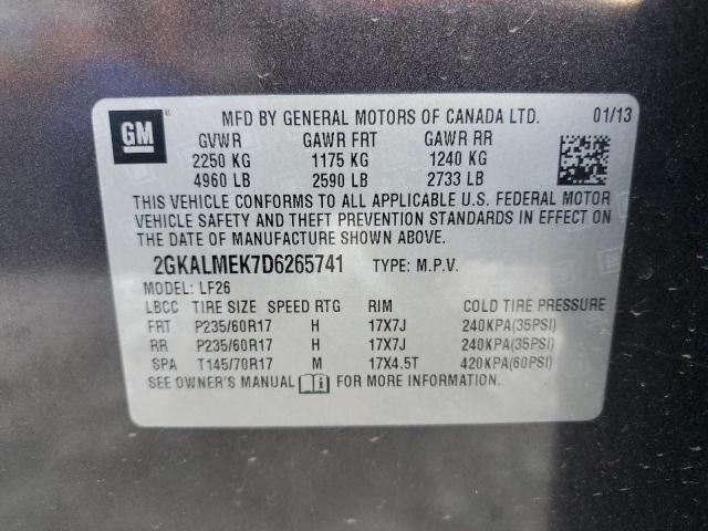 Photo 12 VIN: 2GKALMEK7D6265741 - GMC TERRAIN 