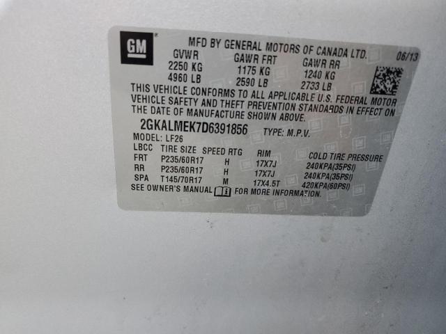 Photo 9 VIN: 2GKALMEK7D6391856 - GMC TERRAIN SL 