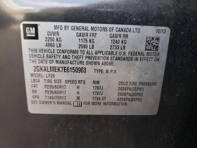 Photo 9 VIN: 2GKALMEK7E6150963 - GMC TERRAIN SL 