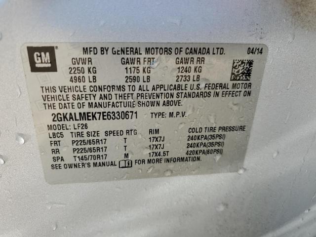 Photo 12 VIN: 2GKALMEK7E6330671 - GMC TERRAIN SL 