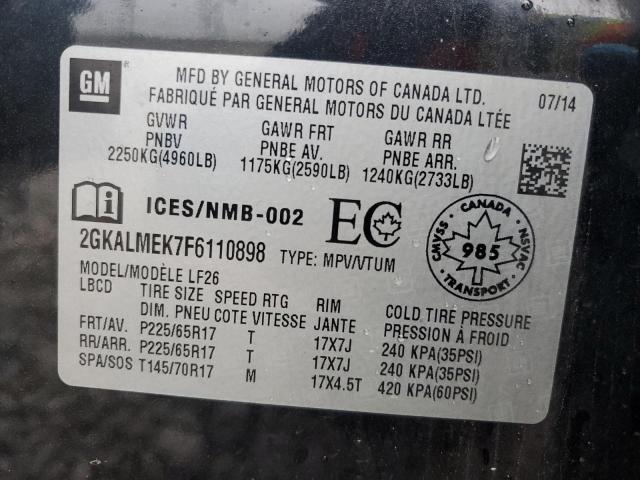 Photo 13 VIN: 2GKALMEK7F6110898 - GMC TERRAIN 