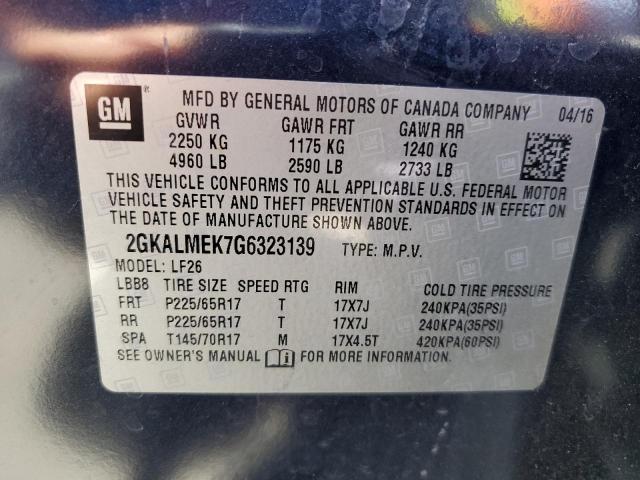 Photo 11 VIN: 2GKALMEK7G6323139 - GMC TERRAIN SL 