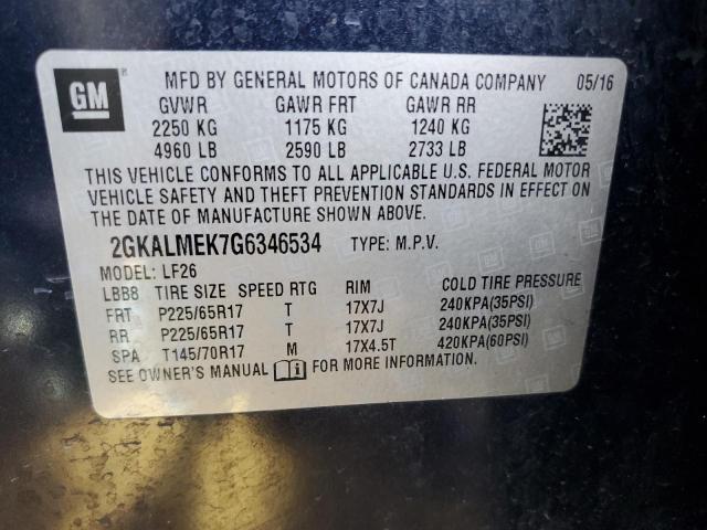 Photo 12 VIN: 2GKALMEK7G6346534 - GMC TERRAIN 