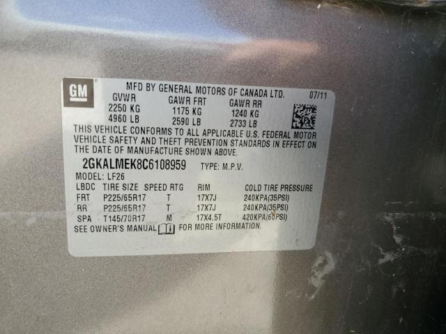 Photo 13 VIN: 2GKALMEK8C6108959 - GMC TERRAIN SL 