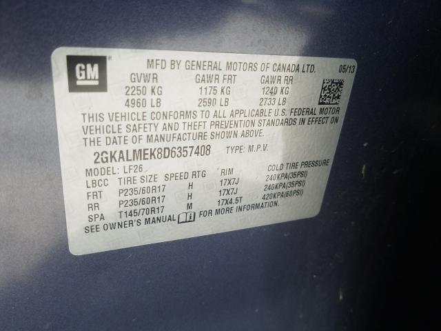 Photo 9 VIN: 2GKALMEK8D6357408 - GMC TERRAIN SL 