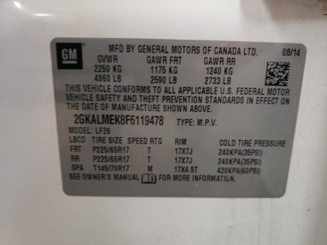 Photo 12 VIN: 2GKALMEK8F6119478 - GMC TERRAIN SL 