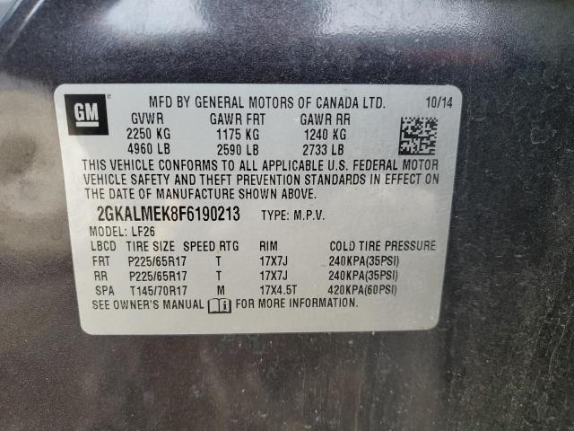 Photo 13 VIN: 2GKALMEK8F6190213 - GMC TERRAIN 