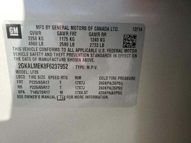 Photo 12 VIN: 2GKALMEK8F6237952 - GMC TERRAIN SL 