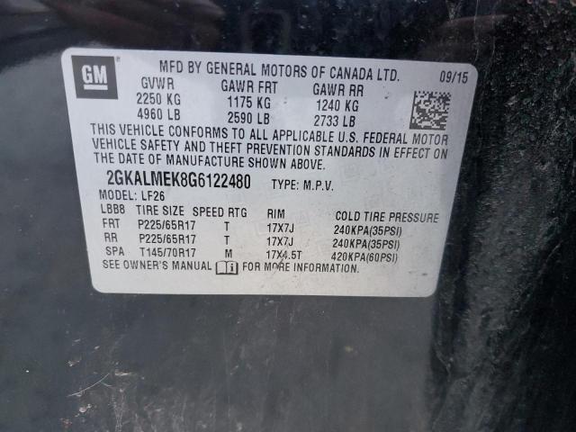 Photo 11 VIN: 2GKALMEK8G6122480 - GMC TERRAIN SL 