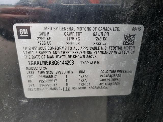 Photo 12 VIN: 2GKALMEK8G6144298 - GMC TERRAIN SL 