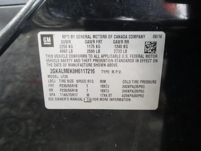 Photo 9 VIN: 2GKALMEK8H6117216 - GMC TERRAIN SL 