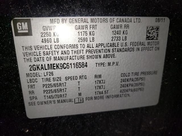 Photo 9 VIN: 2GKALMEK9C6116584 - GMC TERRAIN SL 