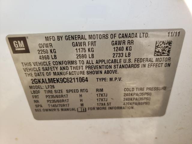 Photo 9 VIN: 2GKALMEK9C6211064 - GMC TERRAIN SL 