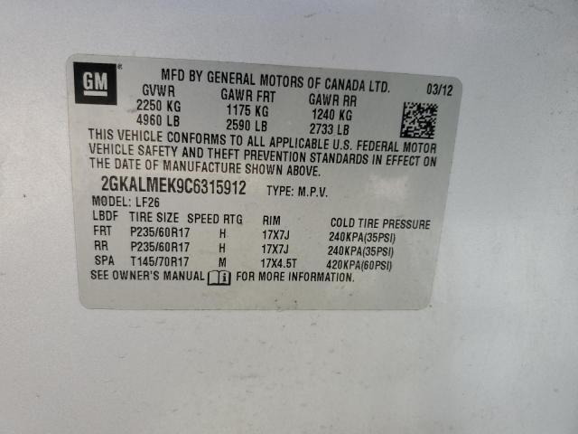 Photo 13 VIN: 2GKALMEK9C6315912 - GMC TERRAIN SL 