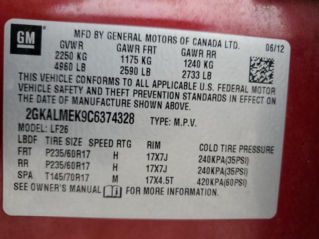 Photo 11 VIN: 2GKALMEK9C6374328 - GMC TERRAIN 