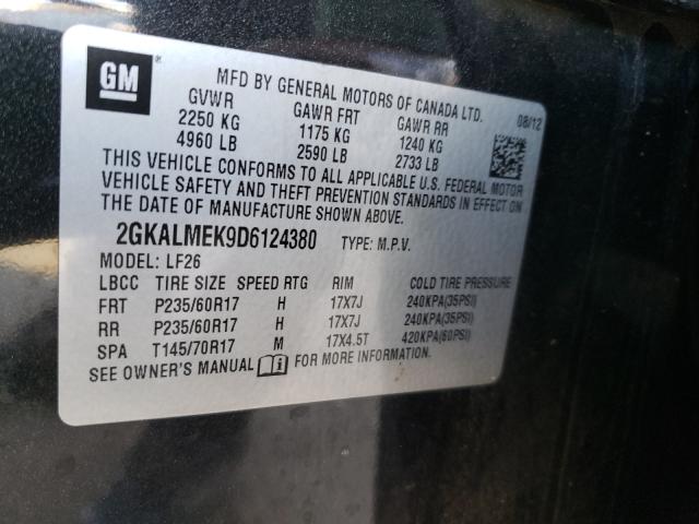 Photo 9 VIN: 2GKALMEK9D6124380 - GMC TERRAIN SL 