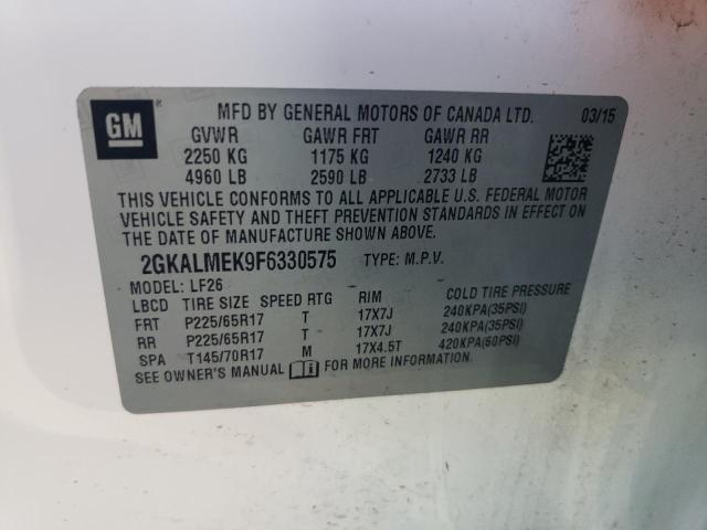 Photo 11 VIN: 2GKALMEK9F6330575 - GMC TERRAIN 