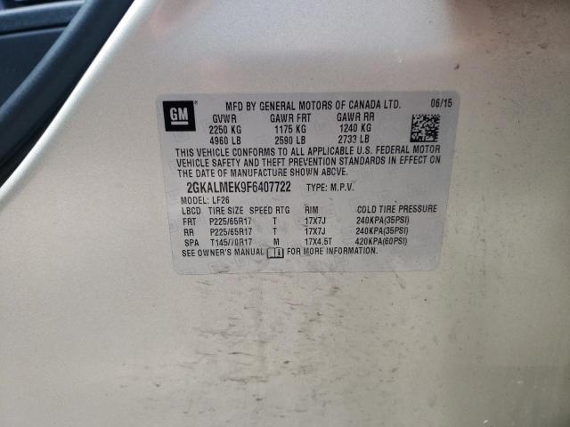 Photo 12 VIN: 2GKALMEK9F6407722 - GMC TERRAIN SL 