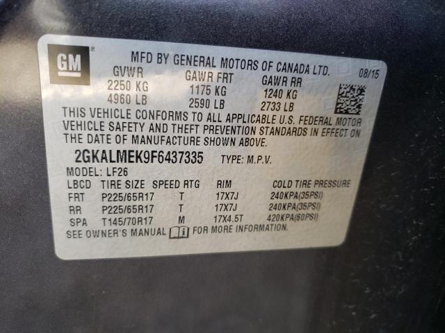 Photo 9 VIN: 2GKALMEK9F6437335 - GMC TERRAIN SL 