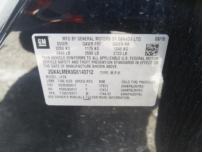 Photo 9 VIN: 2GKALMEK9G6143712 - GMC TERRAIN SL 