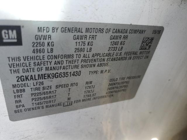 Photo 12 VIN: 2GKALMEK9G6351430 - GMC TERRAIN SL 