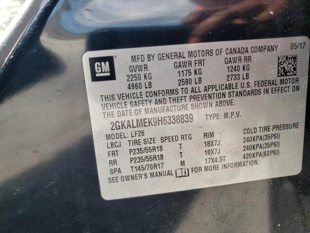 Photo 11 VIN: 2GKALMEK9H6338839 - GMC TERRAIN 