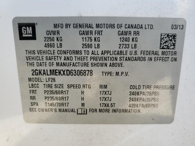 Photo 12 VIN: 2GKALMEKXD6306878 - GMC TERRAIN 