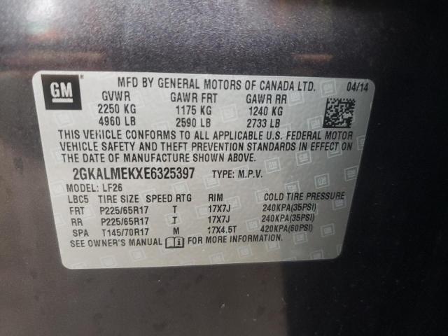 Photo 9 VIN: 2GKALMEKXE6325397 - GMC TERRAIN SL 