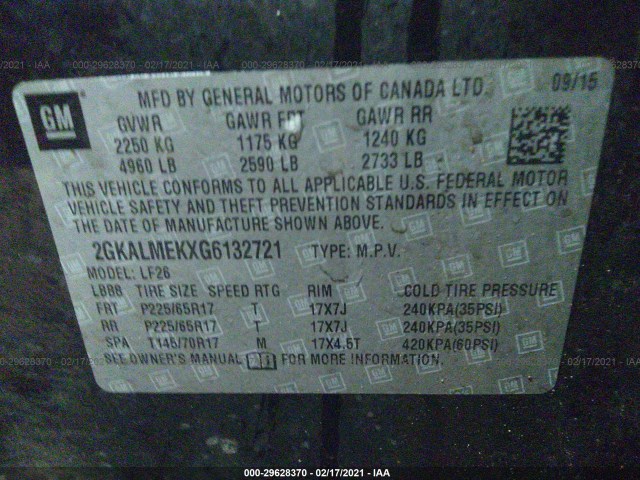 Photo 8 VIN: 2GKALMEKXG6132721 - GMC TERRAIN 