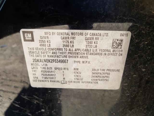 Photo 9 VIN: 2GKALNEK2F6349667 - GMC TERRAIN SL 