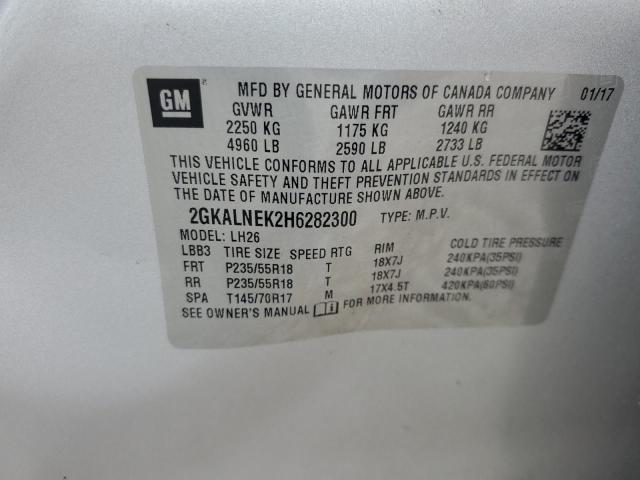 Photo 12 VIN: 2GKALNEK2H6282300 - GMC TERRAIN SL 