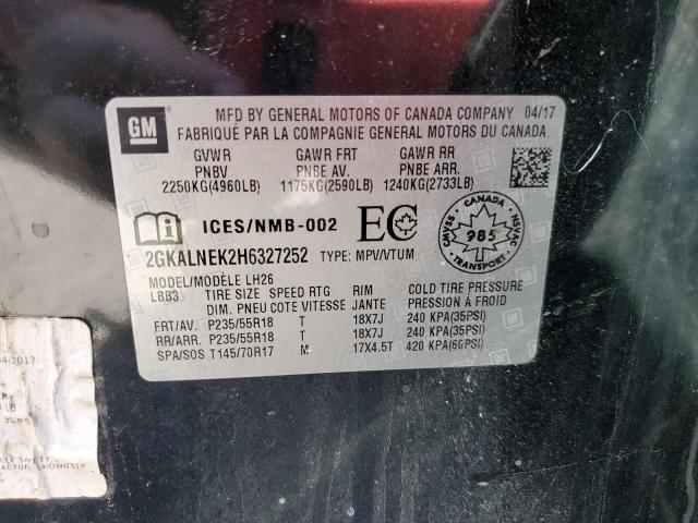 Photo 13 VIN: 2GKALNEK2H6327252 - GMC TERRAIN SL 