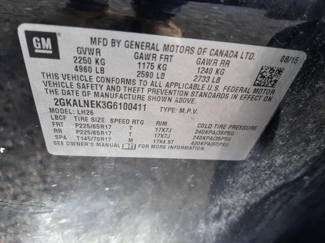 Photo 9 VIN: 2GKALNEK3G6100411 - GMC TERRAIN 