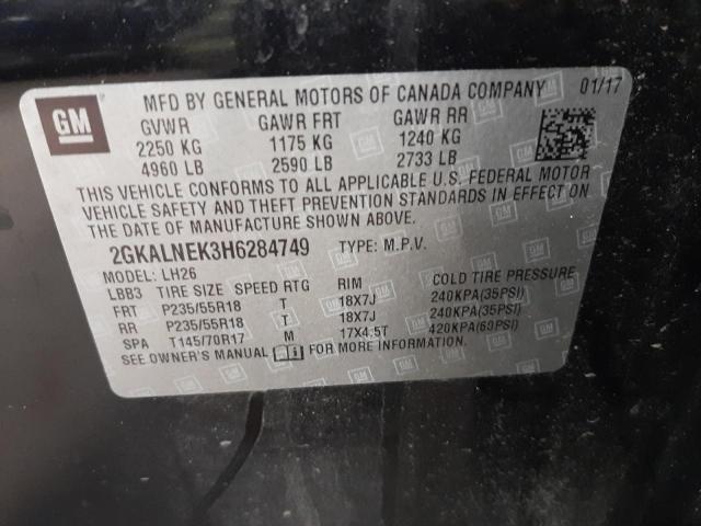 Photo 9 VIN: 2GKALNEK3H6284749 - GMC TERRAIN SL 