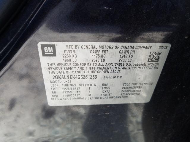 Photo 9 VIN: 2GKALNEK4G6261253 - GMC TERRAIN SL 