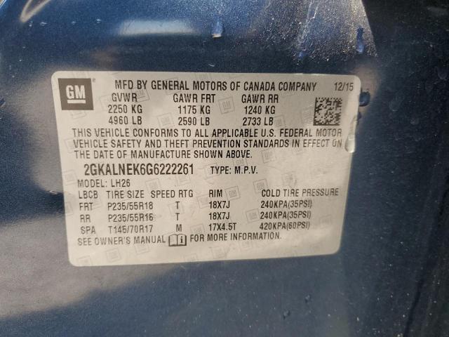 Photo 12 VIN: 2GKALNEK6G6222261 - GMC TERRAIN 