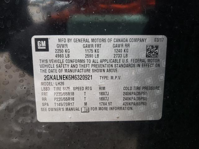 Photo 9 VIN: 2GKALNEK6H6320921 - GMC TERRAIN SL 