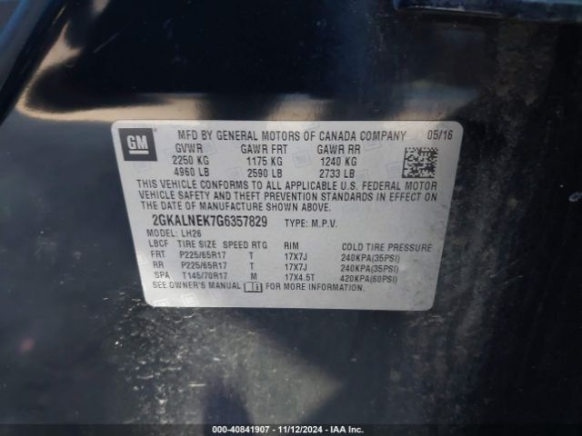 Photo 8 VIN: 2GKALNEK7G6357829 - GMC TERRAIN 