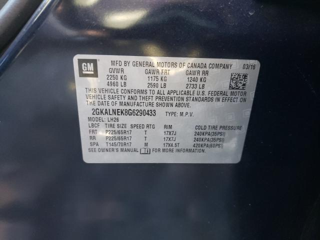 Photo 9 VIN: 2GKALNEK8G6290433 - GMC TERRAIN SL 