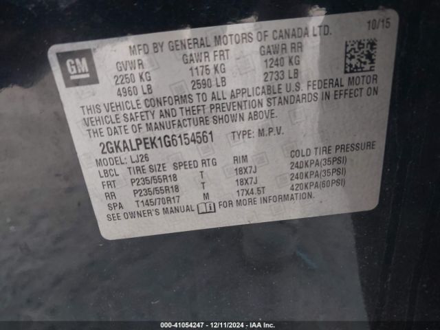 Photo 8 VIN: 2GKALPEK1G6154561 - GMC TERRAIN 