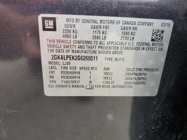 Photo 13 VIN: 2GKALPEK2G6269511 - GMC TERRAIN SL 