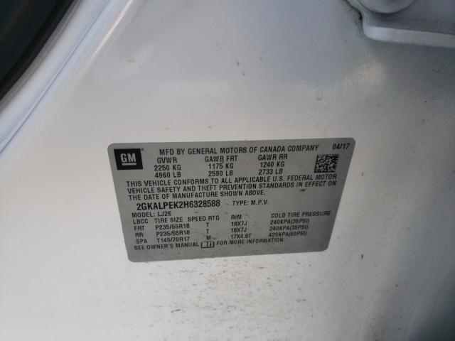 Photo 9 VIN: 2GKALPEK2H6328588 - GMC TERRAIN SL 