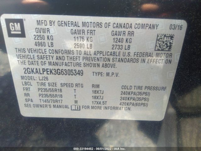 Photo 8 VIN: 2GKALPEK3G6305349 - GMC TERRAIN 