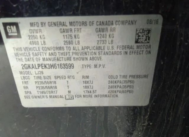 Photo 8 VIN: 2GKALPEK3H6163599 - GMC TERRAIN 