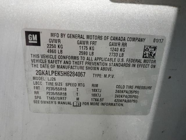 Photo 13 VIN: 2GKALPEK5H6284067 - GMC TERRAIN SL 