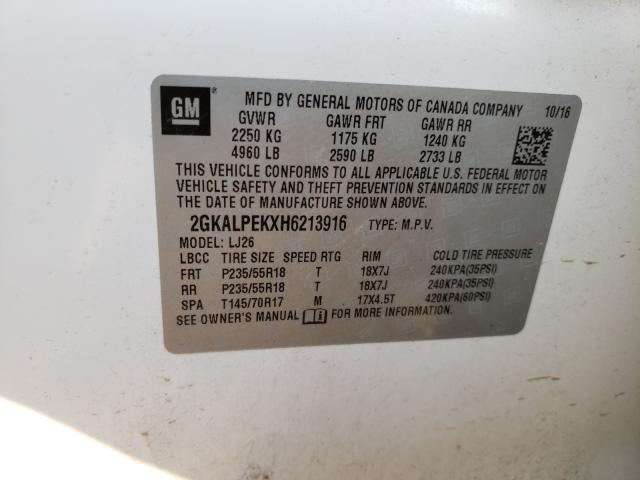 Photo 9 VIN: 2GKALPEKXH6213916 - GMC TERRAIN SL 