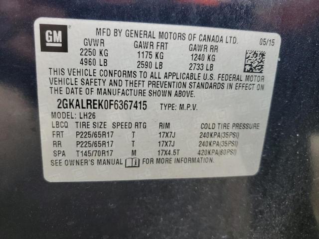 Photo 12 VIN: 2GKALREK0F6367415 - GMC TERRAIN 